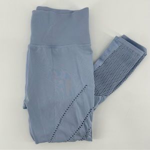 Alo Yoga Women’s Leggings Blue Laser Cut High Waist S